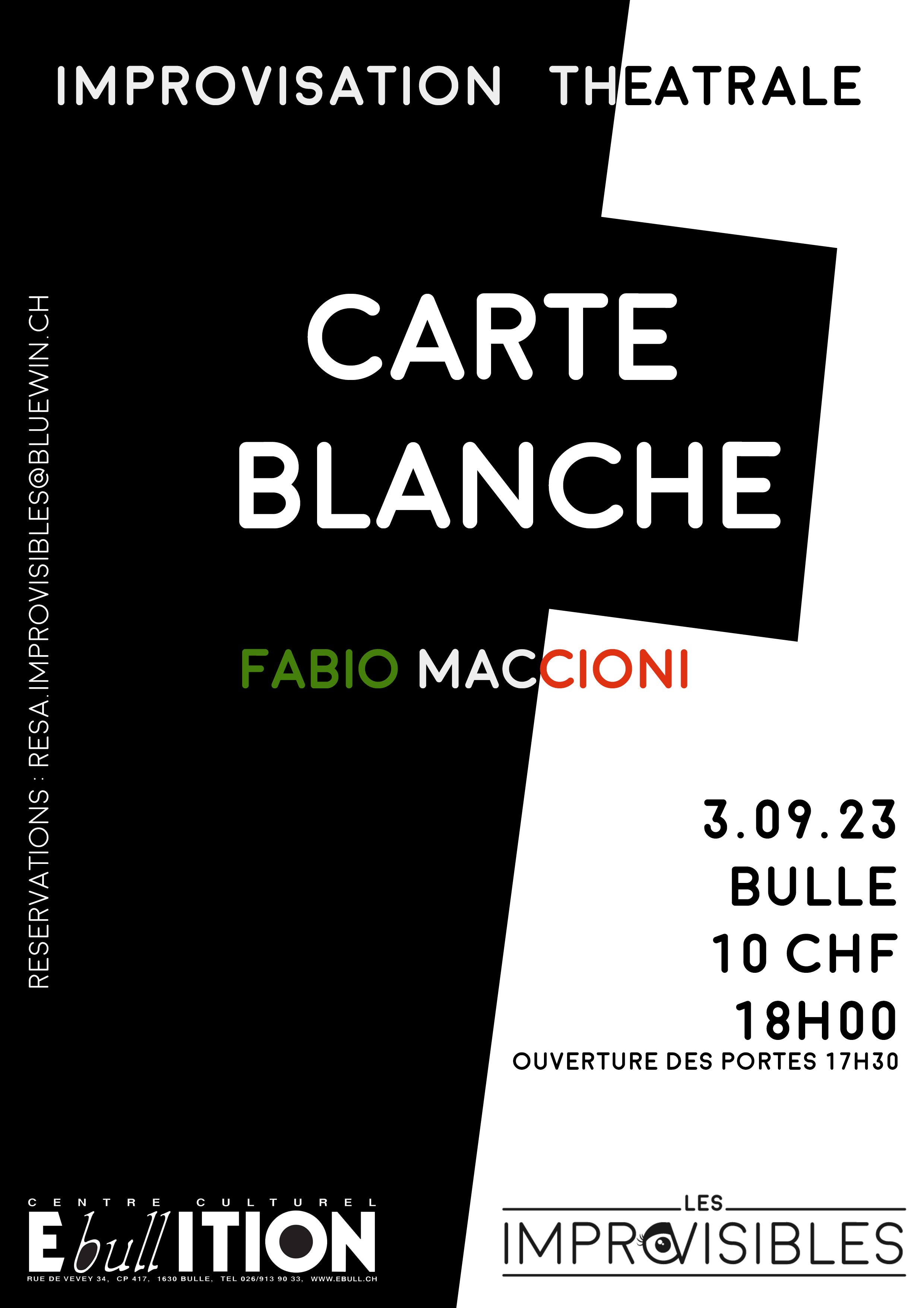 03.09.23 – CARTE BLANCHE AVEC FABIO MACCIONI